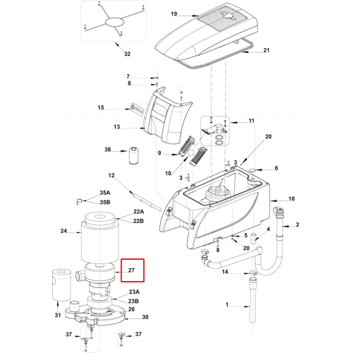 Nilfisk BA 551 Vakum Motoru Kiti