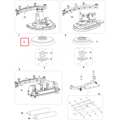 Nilfisk BA 551 Fırça Diski 530Mm 21 Magna Grıt 46