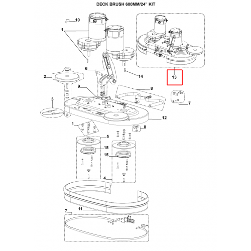Fırça Platformu 600Mm / 24 Kit