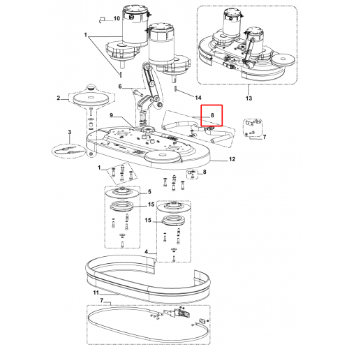 Hortum Su Fırça Platformu 750Mm / 28 Kıt