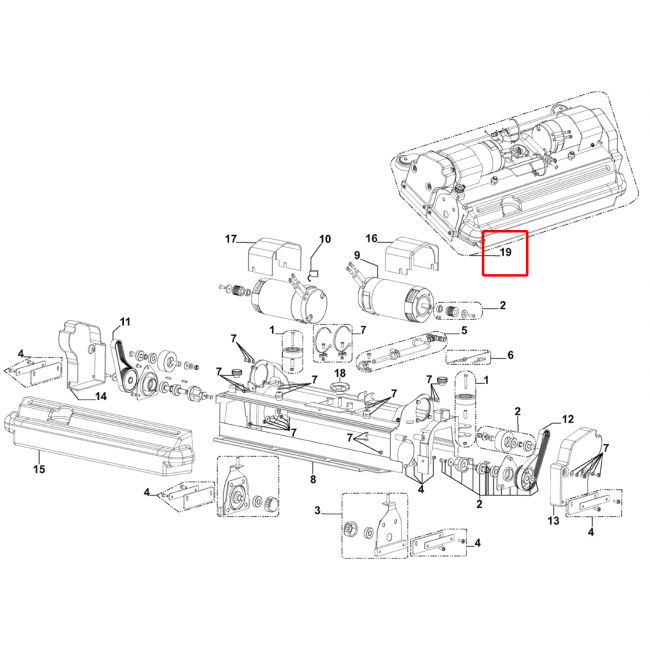 Fırça Platformu 750Mm / 28 Cyl Kıt