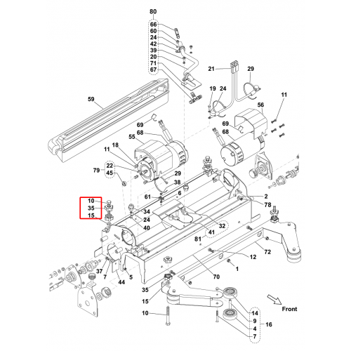BR 752 Düğme Lob M10 Dişi Sıp