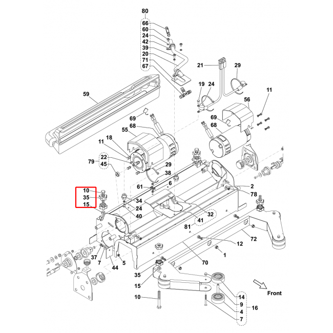 BR 752 Düğme Lob M10 Dişi Sıp