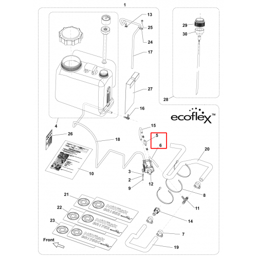Nilfisk BR 752 Çek Valf 1/8 Barb 125Psı