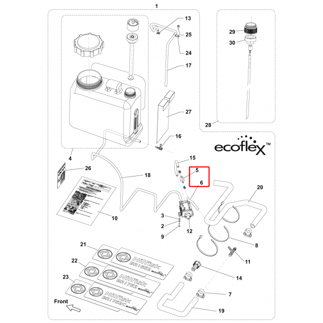 Nilfisk BR 752 Çek Valf 1/8 Barb 125Psı
