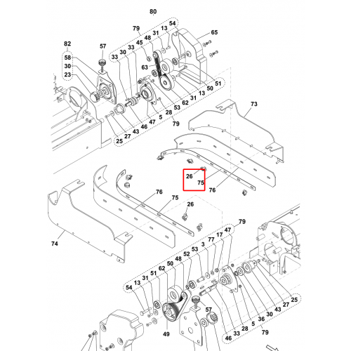 BR 752 Düğme Kanat M6 Dişi 5 Adet Set