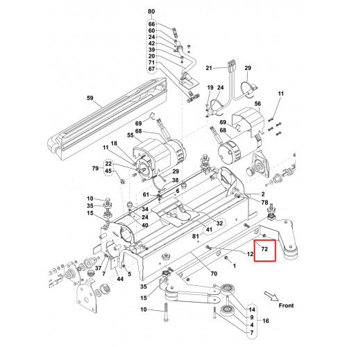 BR 752 Koruma Silindirik Fırça Platformu 750