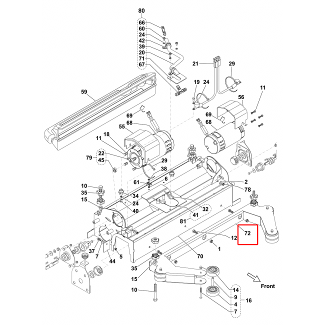 BR 752 Koruma Silindirik Fırça Platformu 750