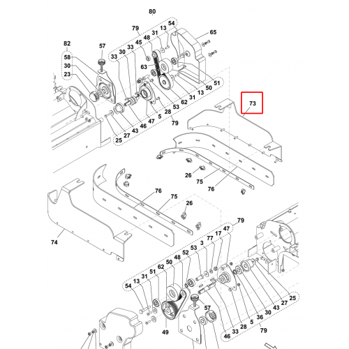 BR 752 Destek Silindirik Platform Sol Yan Etek