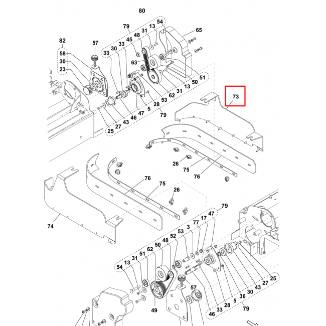 BR 752 Destek Silindirik Platform Sol Yan Etek