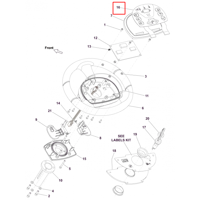 BR 752 Kontrol Paneli Gösterge Tablosu