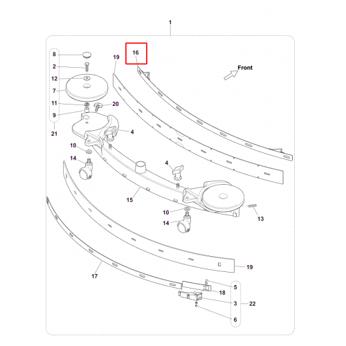 BR 752 Çerçeve Ön Ss F Silici Lastik 890Mm 35