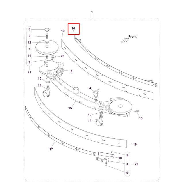 BR 752 Çerçeve Ön Ss F Silici Lastik 890Mm 35