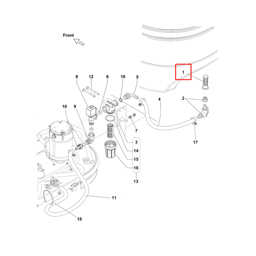 Nilfisk BR 752 Solüsyon Tankı Filtre