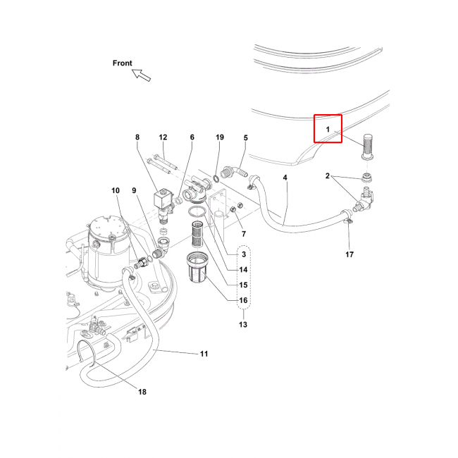 Nilfisk BR 752 Solüsyon Tankı Filtre