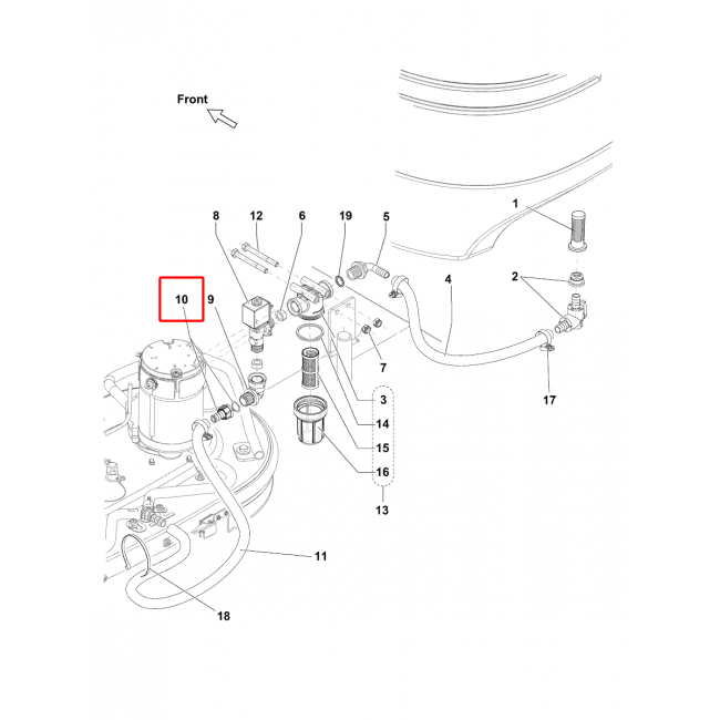 BR 752 Barb Hortum Düz 1/2 D.13 Plast. Kıt