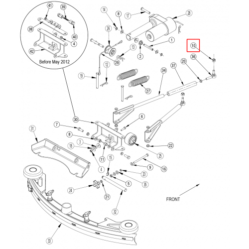 BR 855 Somun Hex Nayl Kilit 3 / 8-24