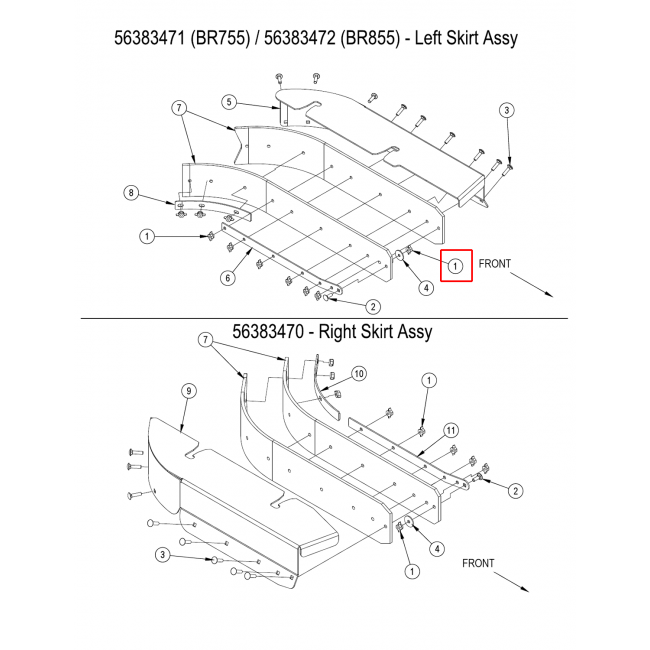 BR 855 Somun Kanat Plastik Kilit 1/4-20