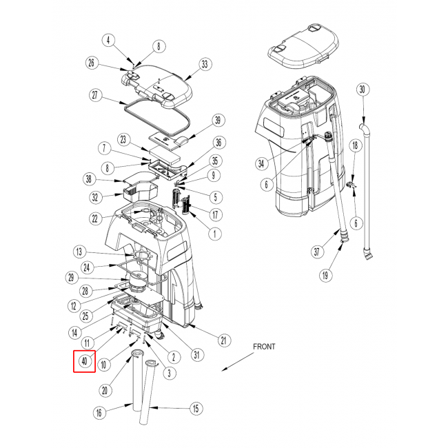 Nilfisk BR 855 Filtre