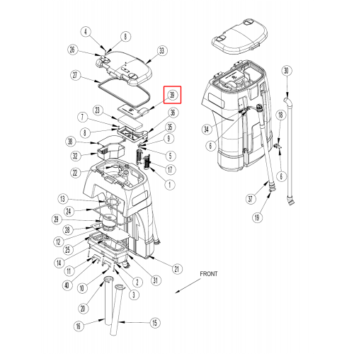 BR 855 Kapak Filtre Kutusu Conta İle