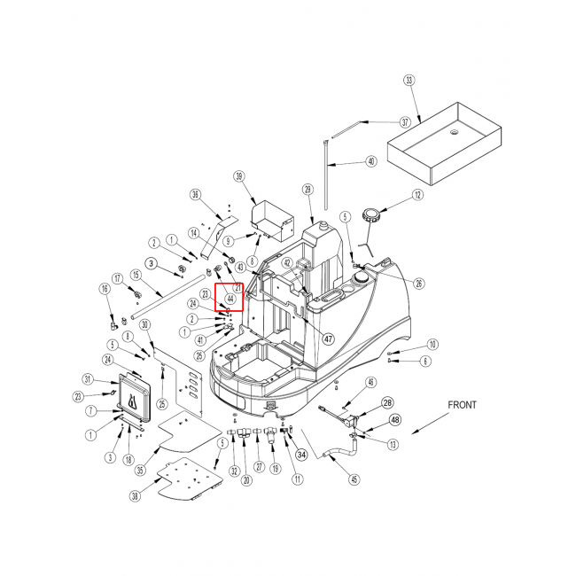 Nilfisk BR 855 Barb Hortum E00039