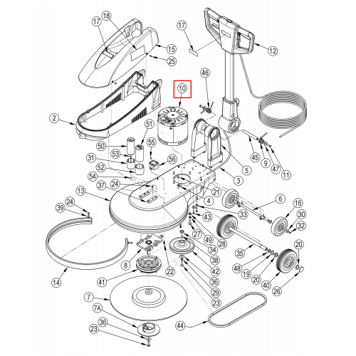 Nilfisk BU 500 Motor Asm