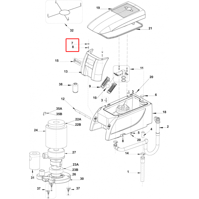CA 551 Fiş Dome O.D. 18.2 Plastik Siyah