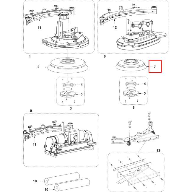 Nilfisk CA 551 Sıçrama Koruması F Platform 530Mm 21 Kit