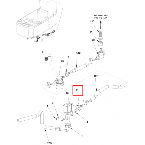 CA 551 Barbör Hortum Düzeltme 1/2 D.10 Kit