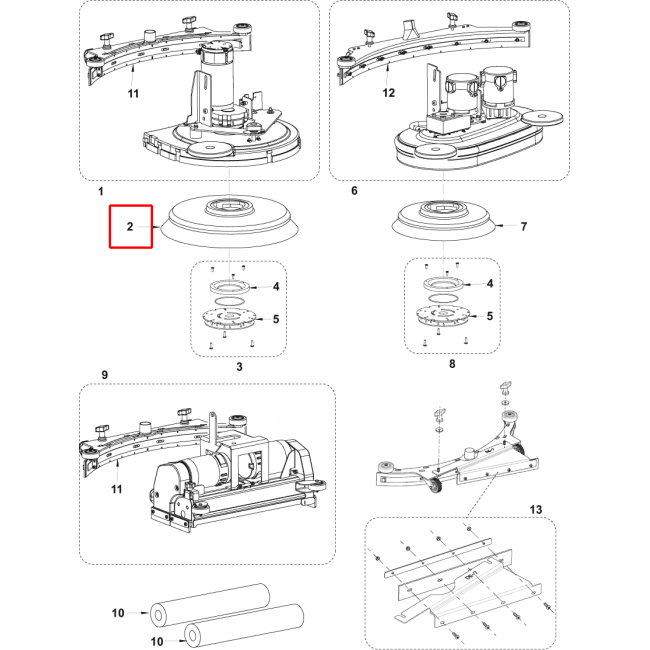 Nilfisk CA 551 Fırça Diski 530Mm 21 Orta Grıt 240