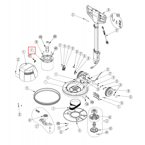 Nilfisk FM 400 Motor Düşük Hız