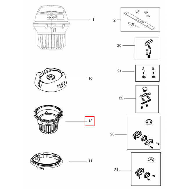 GM 80P Kit F. Üst Yuva Düşük Eu