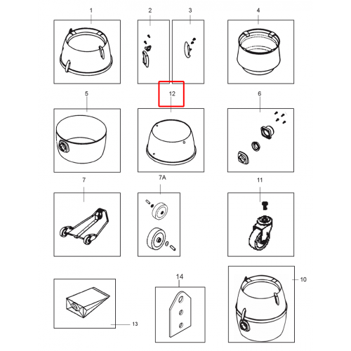 GM 80P Beh. Overpart Gm 80
