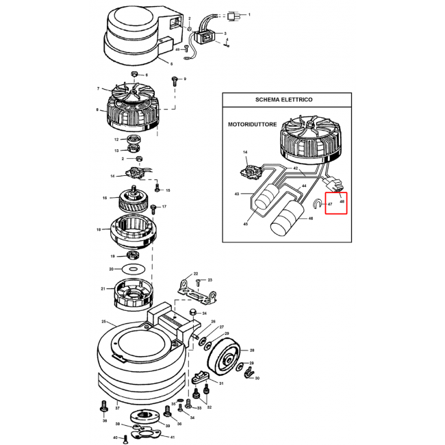 Nilfisk PS 333 A Stator Ve Rotor Kiti