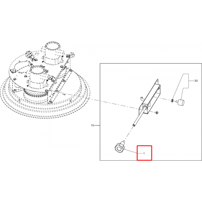 S2 Filtre Çırpıcı Düğmesi M8 Mod.S2-S3