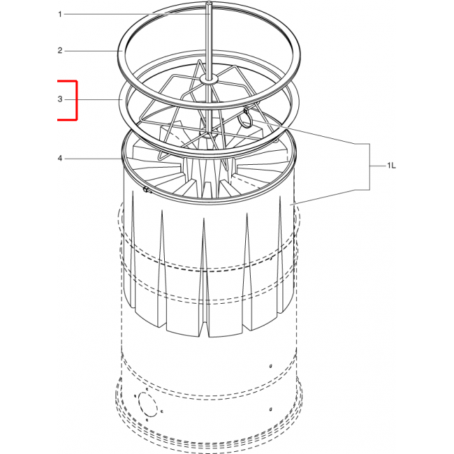 S2 Filtre Tutucu Yüzük D460 Fe