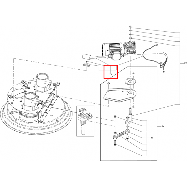 Nilfisk S3 Motor Redüktör Xse D460 S2-S3