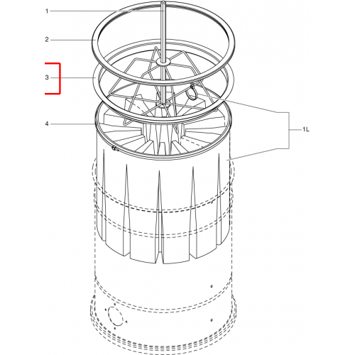 S3 Filtre Tutucu Yüzük D460 Inox