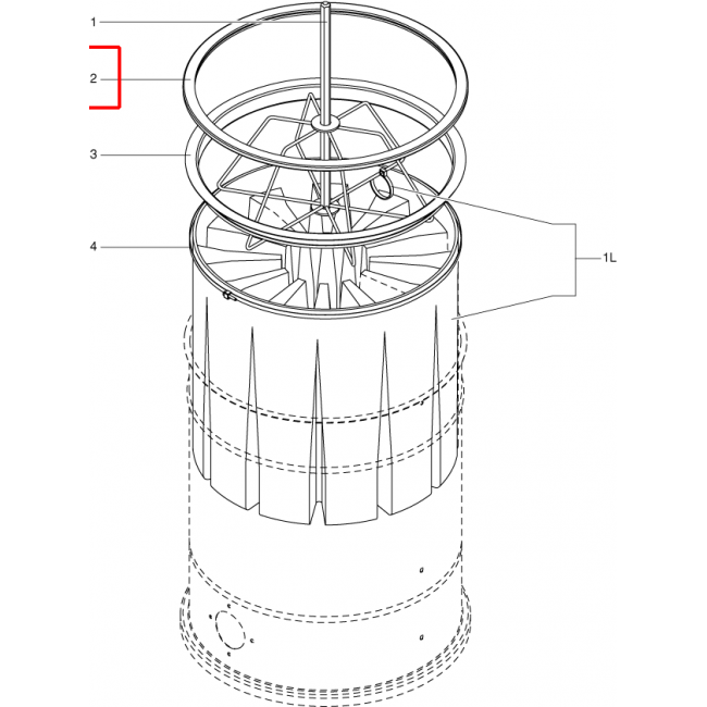 S3B L100 Filtre Keçe D460 Siyah