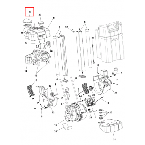 SC 100 Filtre Kapak Gri