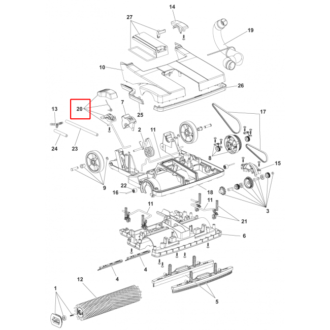 SC 100 Park Pedalı Turuncu