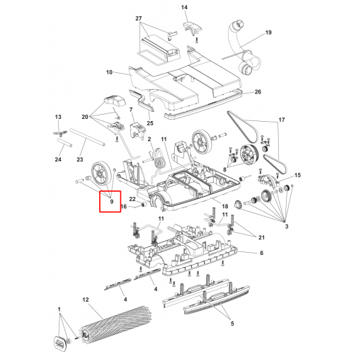 SC 100 Arka Tekerlek Aks İle Birlikte D90