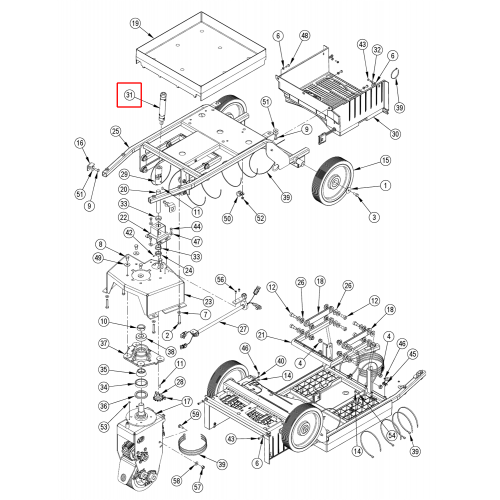 SC 1500 Direksiyon Borusu Komple