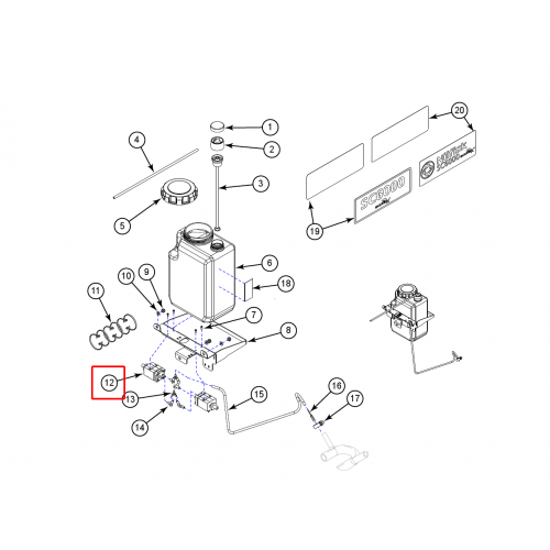 Nilfisk SC 1500 Deterjan Pompası 12V