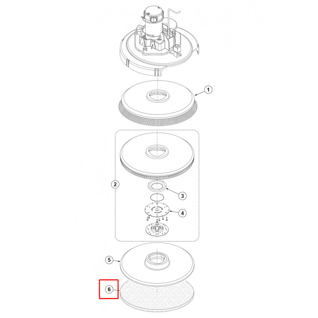 Nilfisk SC 2000 Ped 20 508 Mm Eco Kırmızı 5Pcs