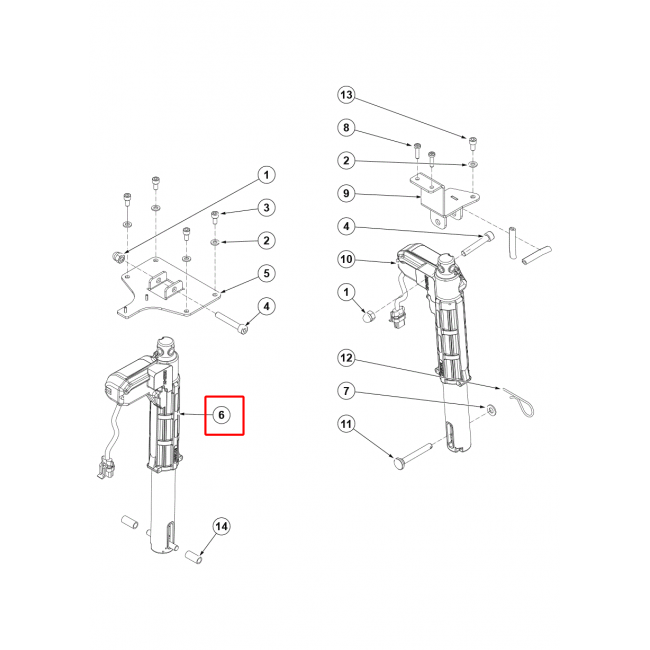 Nilfisk SC 2000 Aktuatör 24 V Dc Zamanlı 98 Mm 16 Mm / S Sıp
