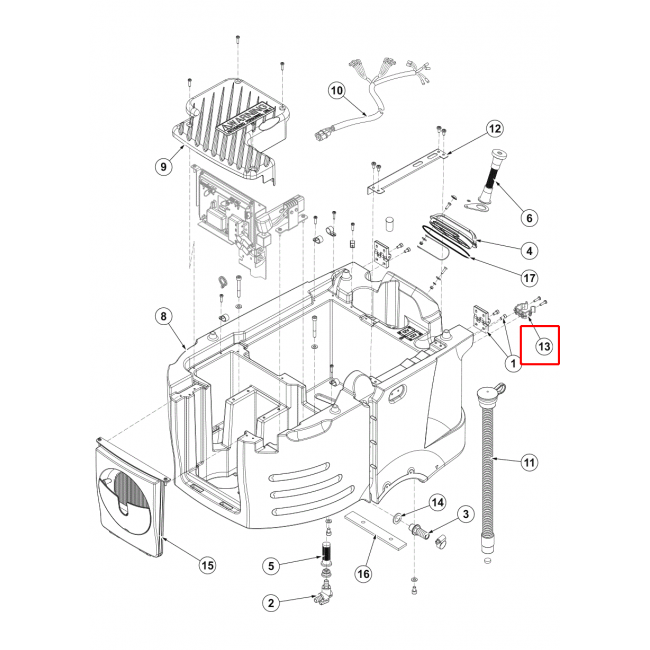 Nilfisk SC 2000 Kelepçe Hortum D.40 Siyah Kit