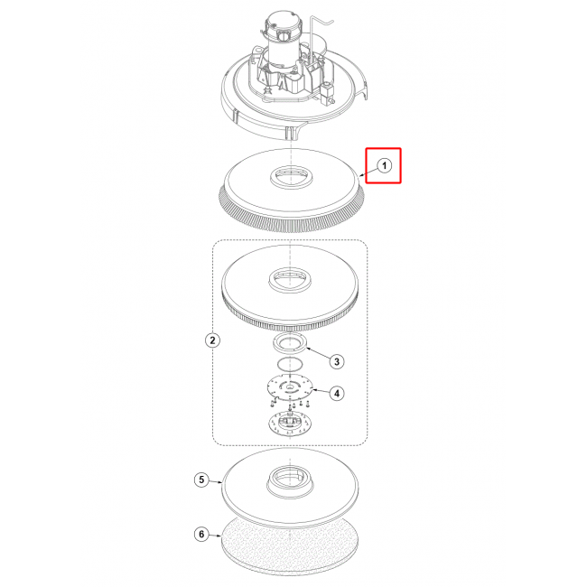 Nilfisk SC 2000 Fırça Disk 530Mm 21 Magna Grıt 46