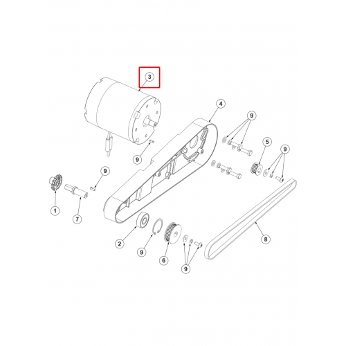 Nifisk SC 250 Motor Fırçası 180W 36V