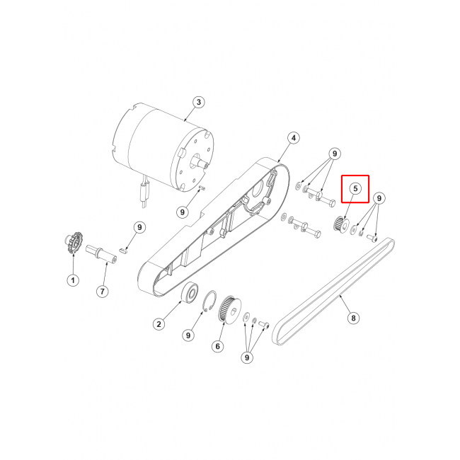 Nilfisk SC 250 Triger Kayışı Makara Aluminyum Htd 20 3M 09 Sıp